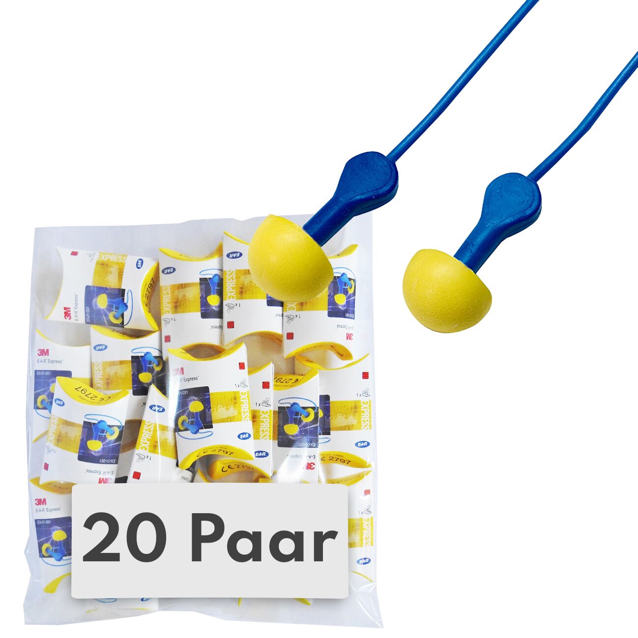 EAR E 20 Ohrstöpsel mit Kordel 3M
