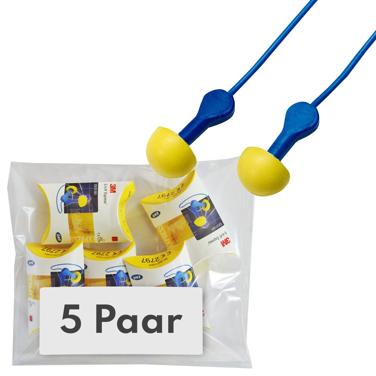 EAR E 5 Ohrstöpsel mit Kordel 3M EX-01-001