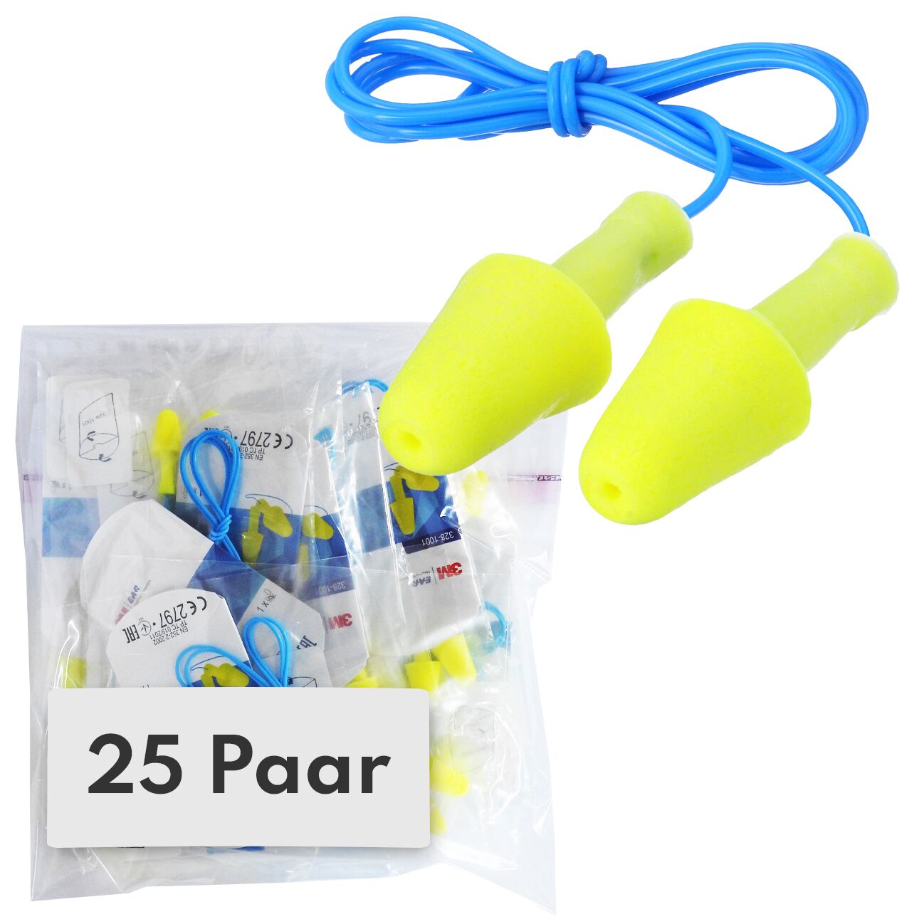 FF 25 Ohrstöpsel mit Kordel 3M