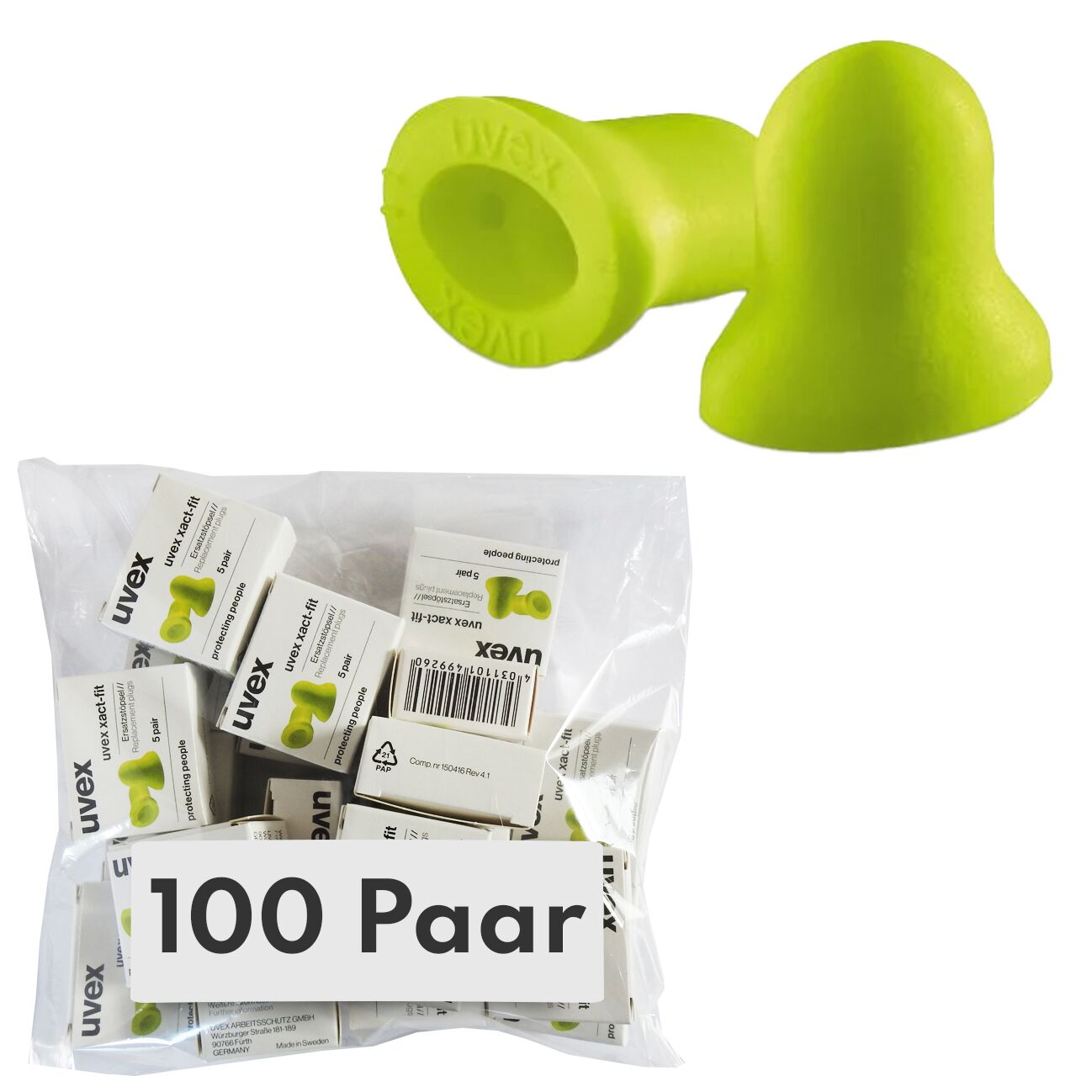 xact zapas 100 xact-fit Ersatzohrstöpsel