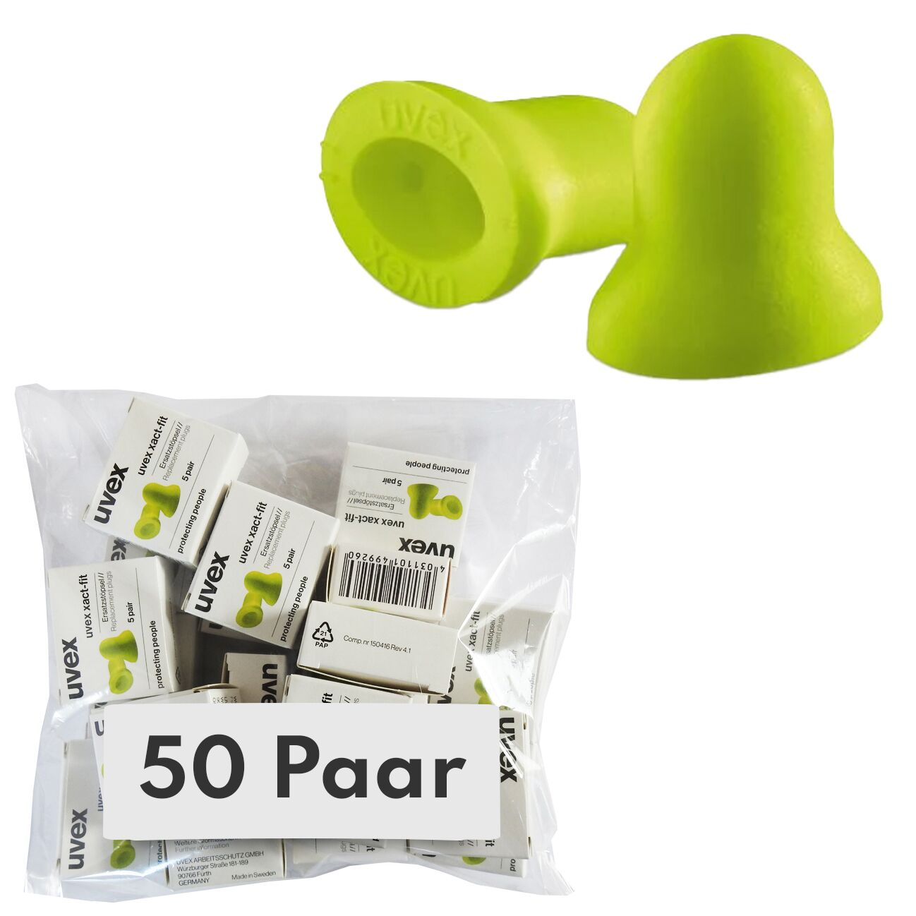 xact zapas 50 Uvex Ersatzohrstöpsel
