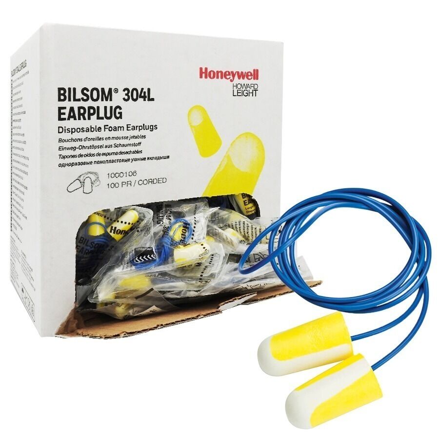 304L 100 par Ohrstöpsel mit Kordel Honeywell Bilsom 304L